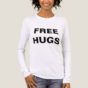 Camiseta Triblenda Mujeres de abrazos gratis Raglan