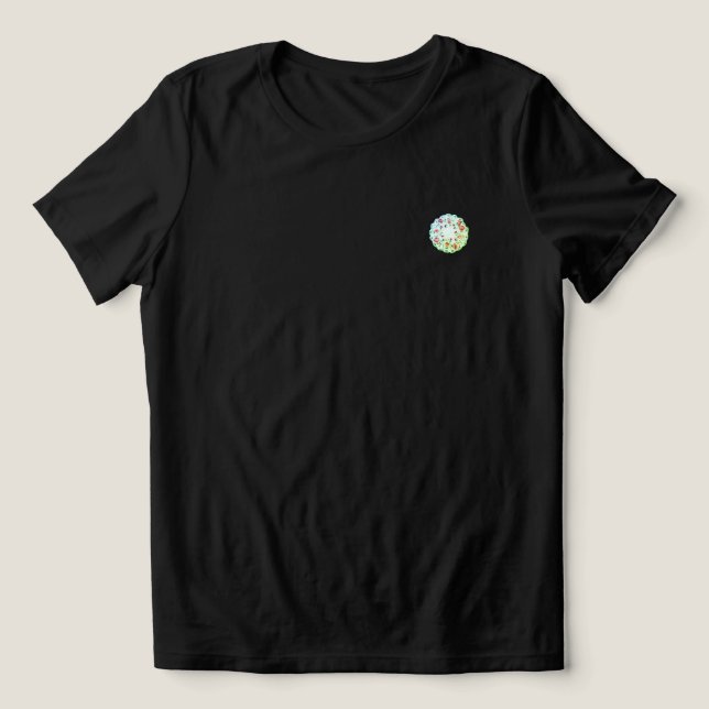 Camiseta Triblenda MUJERES DE Camiseta ESTILO DE DISEÑO DE FLORES BEL (Diseño delantero )