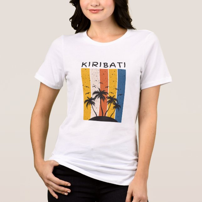 Camiseta Triblenda Mujeres de Kiribati (Anverso)