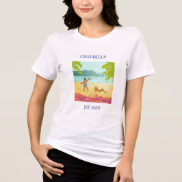 Camiseta Triblenda Mujeres Italian Dolce Vita Ciao Bella Lujo
