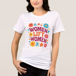 CAMISETA TRIBLENDA MUJERES LEVANTAN MUJERES