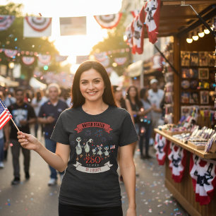 Camiseta Triblenda Mujeres Patrióticas de EE. UU. 250 Años de Liberta