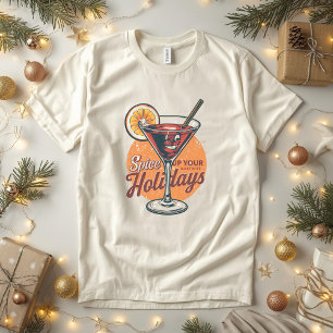 Camiseta Triblenda Mulled-tini – Chiste de cóctel de vino con especia