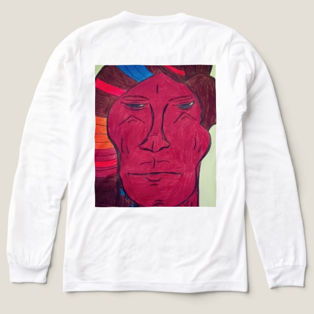 Camiseta Triblenda Multiracial Long Sleeved  (Diseño trasero)