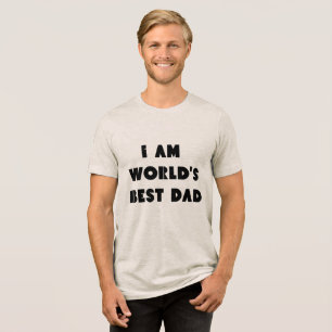 Camiseta Triblenda mundo mejor papá , padres día moda elegante