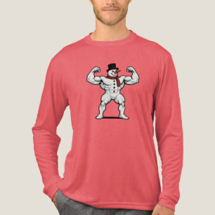 Camiseta Triblenda Muñeco de nieve atlético Navidad/invierno