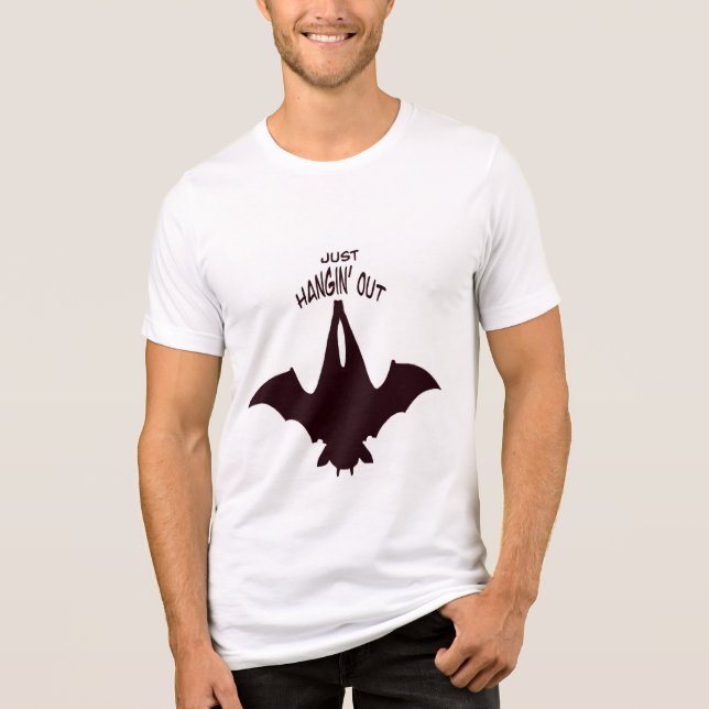 Camiseta Triblenda Murciélago de Halloween (Anverso)