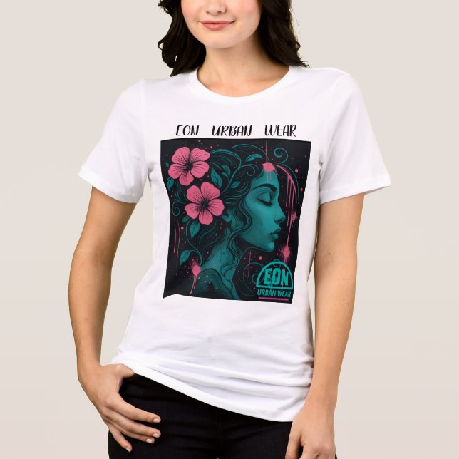 CAMISETA TRIBLENDA MUSA DE LAS FLORES (Anverso)