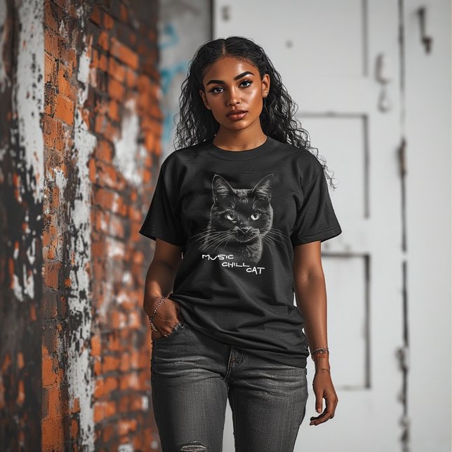 Camiseta Triblenda Music Chill Cat,cute kitty  (Subido por el creador)