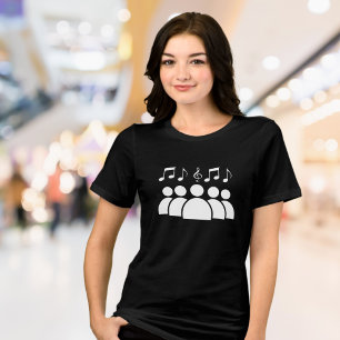 Camiseta Triblenda Music Notes Heart T-Shirt - Músico y amante de la