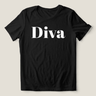 Camiseta Triblenda Música de cantante de ópera diva Minimalista temát