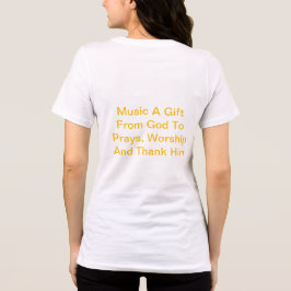 Camiseta Triblenda Música Un regalo de Dios, veneración y gracias