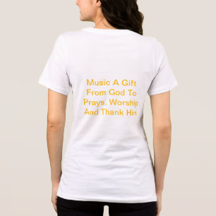 Camiseta Triblenda Música Un regalo de Dios, veneración y gracias