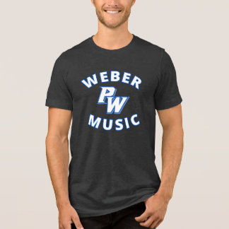 Camiseta Triblenda Música Weber (texto azul) con nuevo logotipo de PW