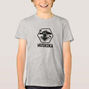 Camiseta Triblenda Muskoka Ontario Kayaker - Juventud Bella+Canvas Tr