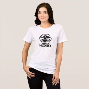 Camiseta Triblenda Muskoka Ontario Kayaker - Tri femenino de Bella+Ca