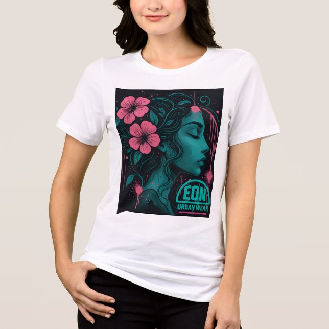 CAMISETA TRIBLENDA MUSSA FLORAL (Anverso)