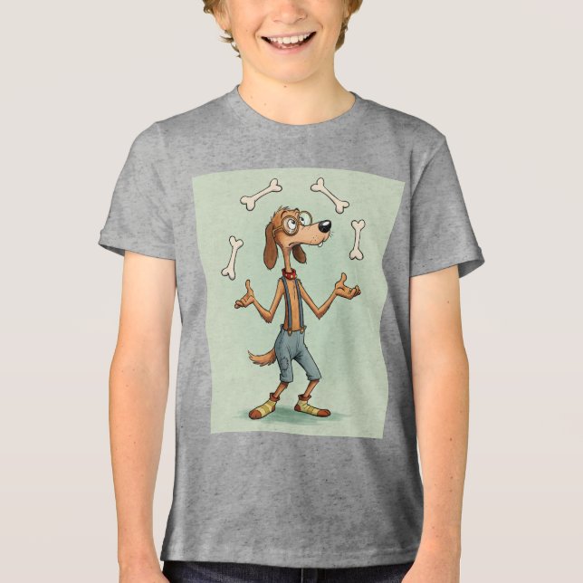 Camiseta Triblenda Mutt-Juggler, por Natasha Us (Anverso)