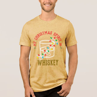 Camiseta Triblenda My Christmas Spirit Is WHISKEY
