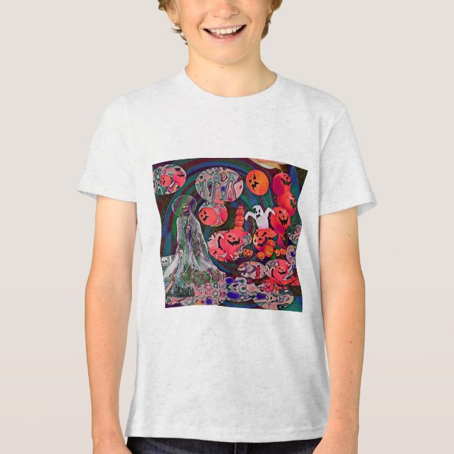 Camiseta Triblenda My Super Halloween V3 (Anverso)