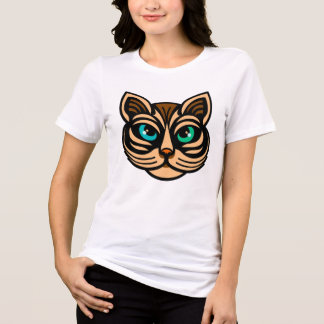Camiseta Triblenda Mystic Cat Oyes Women's Tee Art