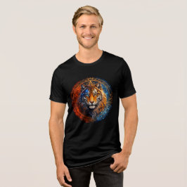 Camiseta Triblenda Mystic Tiger – Fire and Ice Mandala Art