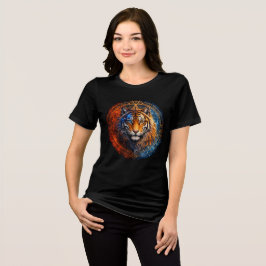 Camiseta Triblenda Mystic Tiger – Fire and Ice Mandala Art