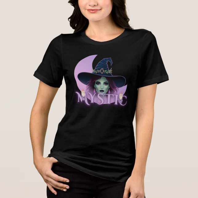 Camiseta Triblenda Mystic Witch - Enchanting Gothic Aesthetic (Anverso)