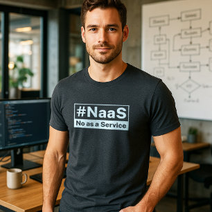 Camiseta Triblenda NaaS No como un humor tecnológico de servicio
