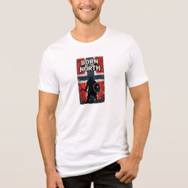 Camiseta Triblenda Nacido del Norte – Guerrero Vikingo Bandera de Nor