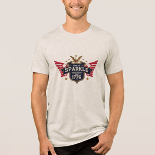 Camiseta Triblenda Nacido en Sparkle - Tee Escudo Patriótico Orgull