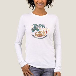 Camiseta Triblenda nacido para jugar videojuegos
