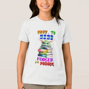 Camiseta Triblenda Nacido Para Leer Forzado A Trabajar