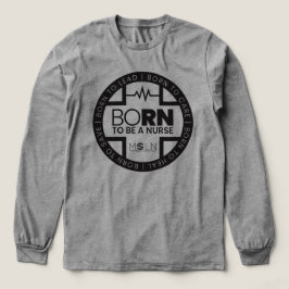 Camiseta Triblenda Nacido Para Ser Una Enfermera De Manga Larga De Tr