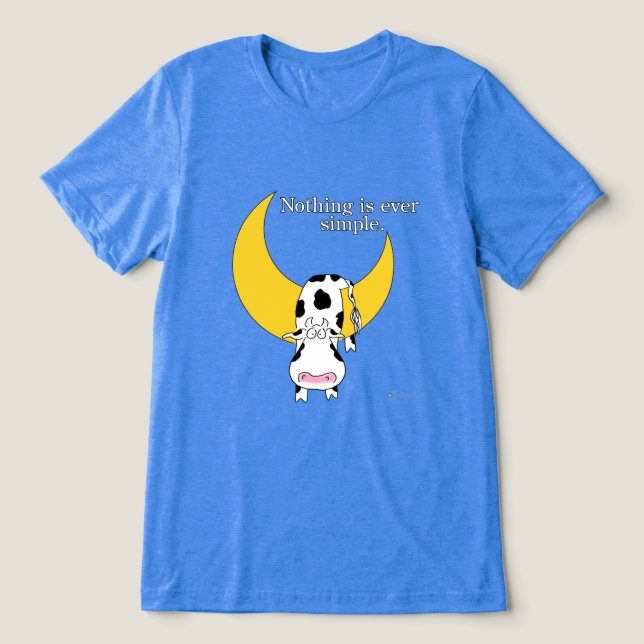 Camiseta Triblenda NADA ES SIEMPRE SIMPLE POR Sandra Boynton (Diseño delantero )