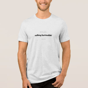 Camiseta Triblenda ¡nada-más-que-problemas! en negro