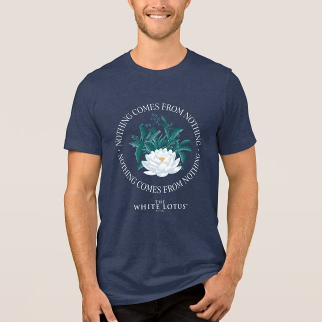 Camiseta Triblenda Nada Viene De Nada: El Lotus Blanco (Anverso)