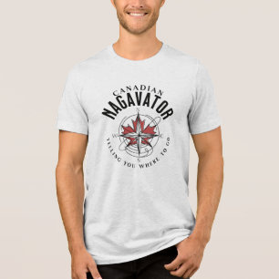 Camiseta Triblenda Nagavator canadiense diciéndote dónde ir