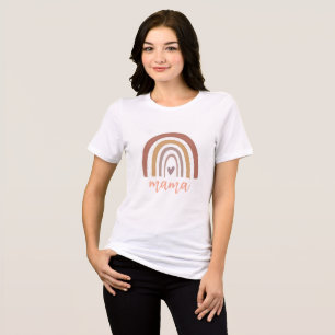 Camiseta Triblenda Naranja corazón arcoiris Mama T-Shirt