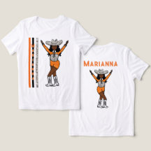 Naranja de Plata Occidental de la Majorette/Dancer