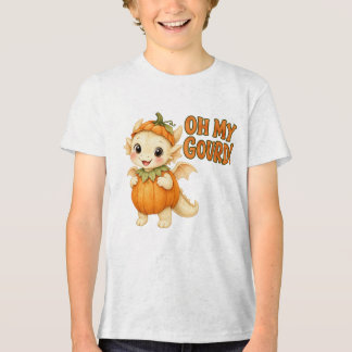 Camiseta Triblenda ¡Naranja Oh My Gourd! Dragón de Halloween Lindo pa