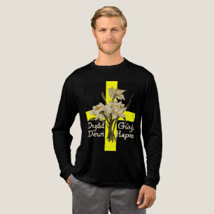 Camiseta Triblenda Narcisos y Cruz del Día de San David