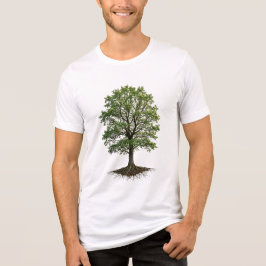 Camiseta Triblenda Natural Tree of Life Roots and Leaves