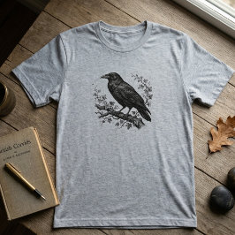 Camiseta Triblenda Nature Lover Gift Black Raven Gothic Bird Art