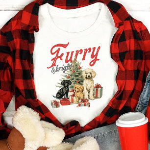 Camiseta Triblenda Navidad con Perros y Luces