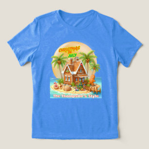 Camiseta Triblenda Navidad en Julio al Estilo Familiar
