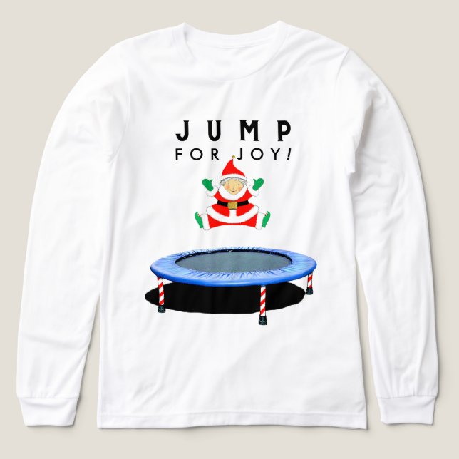Camiseta Triblenda Navidad en trampolín (Diseño frontal)