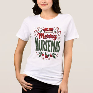 Camiseta Triblenda Navidades acogedores de moras para enfermeras
