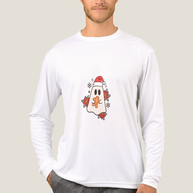 Camiseta Triblenda Navidades amables Ghost Mug | Pan de jengibre y P  (Anverso )