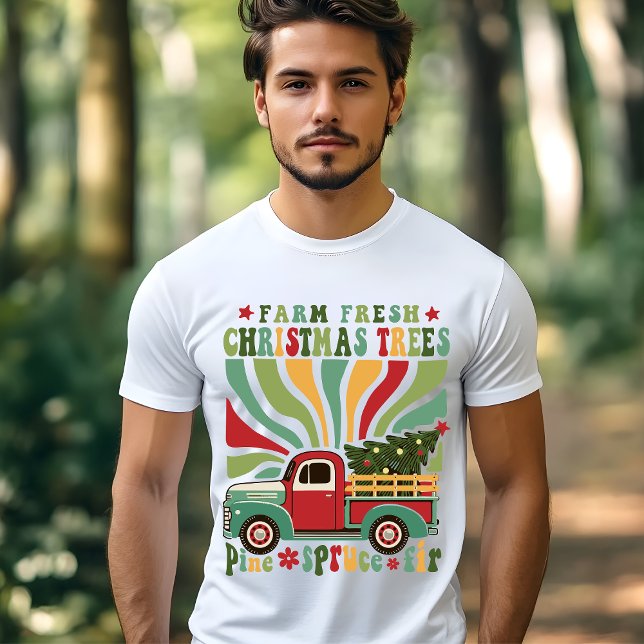 Camiseta Triblenda Navidades Boho cultivan camión de árboles frescos (Subido por el creador)